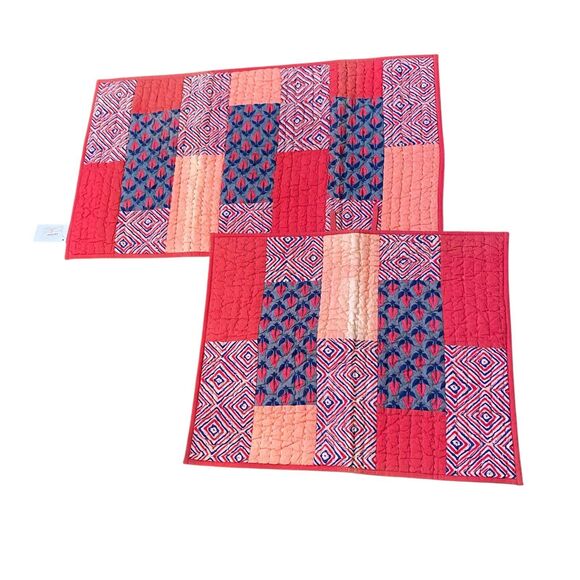 Sundance Patchwork Euro Sham Set Of Two NWT Reg $145, 20x26, 20x36 BRAND NEW - Picture 1 of 6